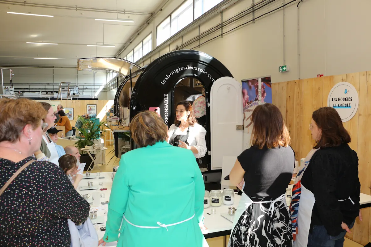 Photo du stand Les bougies de Carole lors des journées de la Terre Méo-Fichaux