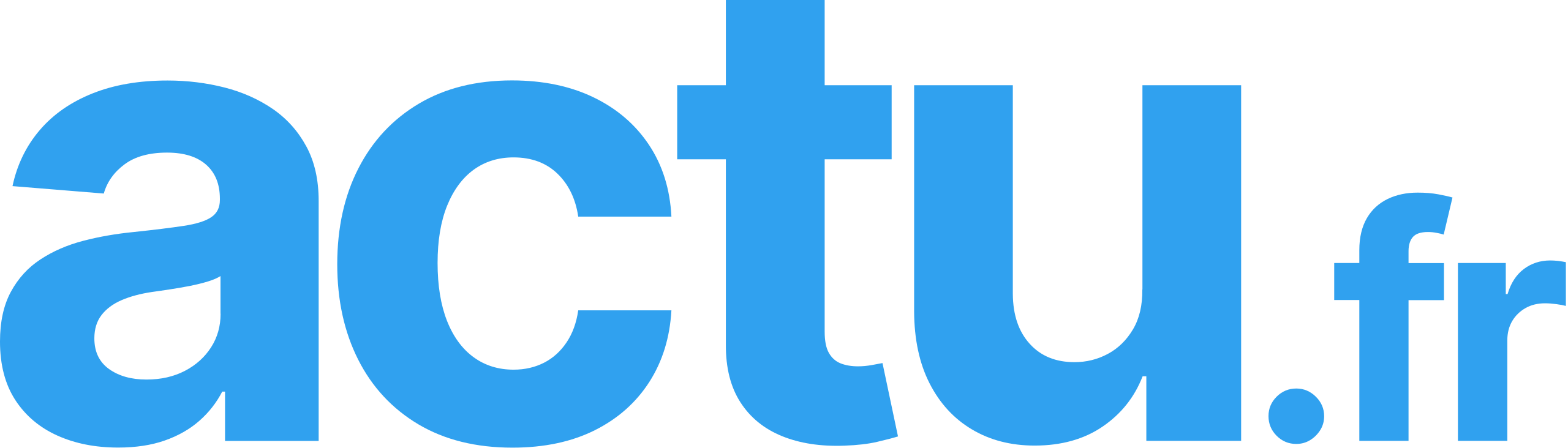 l'image montre le logo bleu de "actu.fr" sur un fond transparent.
