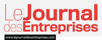 logo du "journal des entreprises" avec le site internet www.lejournaldesentreprises.com affiché en bas.